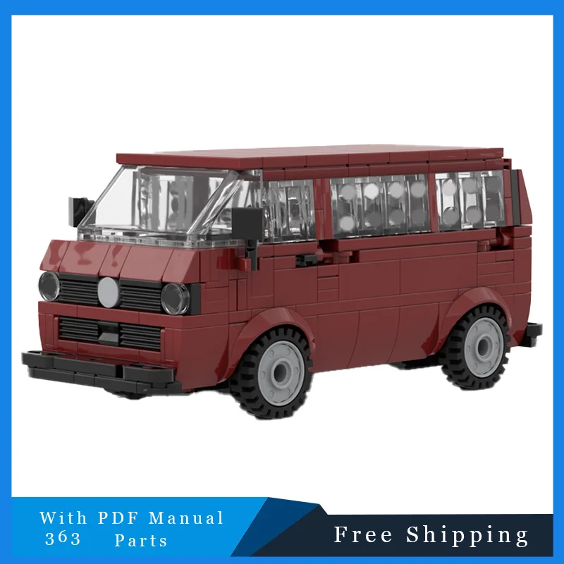 363 pçs cidade viagem vermelho famoso modelo de carro moc blocos de construção diy montar tijolos educativos criativos brinquedos de natal coleção presente