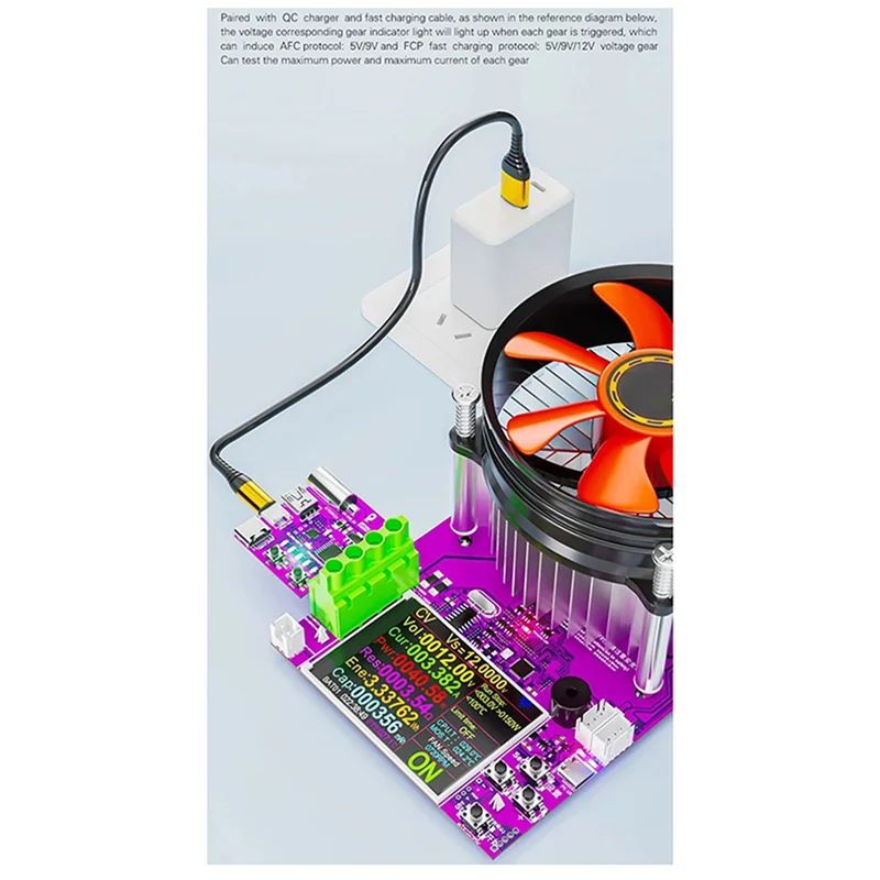 

A96I-Type-C PD3.1 4-проводная тестовая плата для быстрой зарядки, измеритель напряжения, приемник, зарядное устройство 140 Вт, инструмент для старения для тестера нагрузки DL24