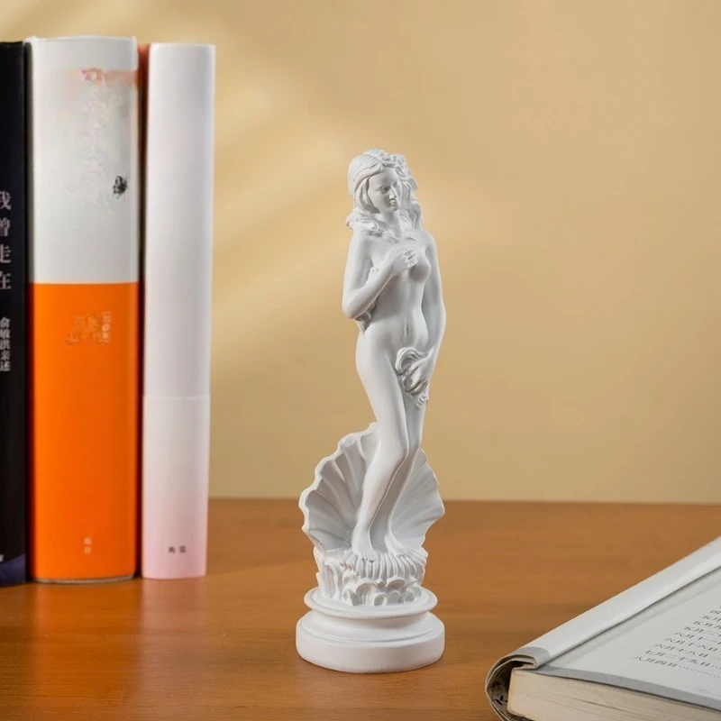 1PC Art Crafts Greek Goddess Aphrodite Statue Room Office Classical Mythology Statue Venus Sexy Woman Sculpture Resin Gift Gift