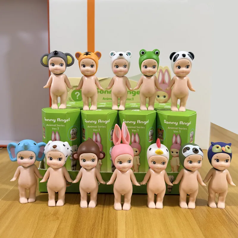 Mini-Engel-Figur Tier-Stehfiguren-Serie Neue Tiergeneration 1, Generation 2, Generation 3, Generation 4 Blindbox Mystery Box