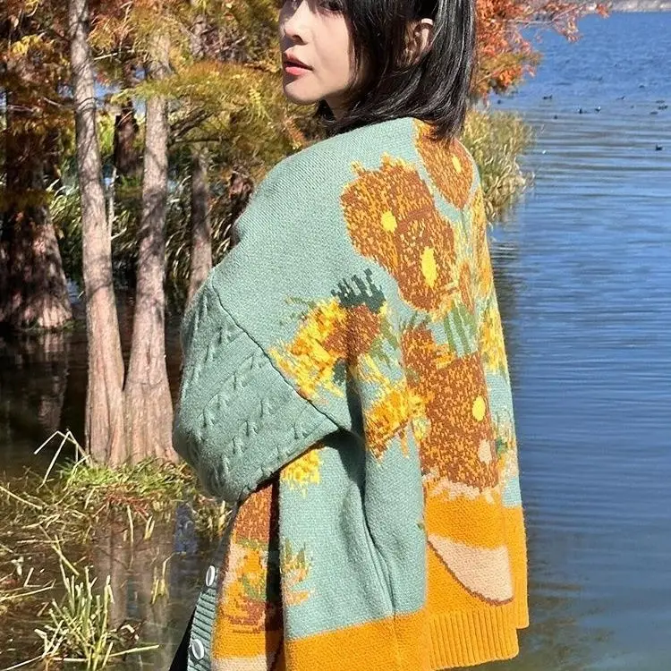 

Sweaters Jumpers Cardigans Womens Alt Polyester Knit Contrast Edge Regular Cut Daily Routine Simple Basic Practical Everyday Ins