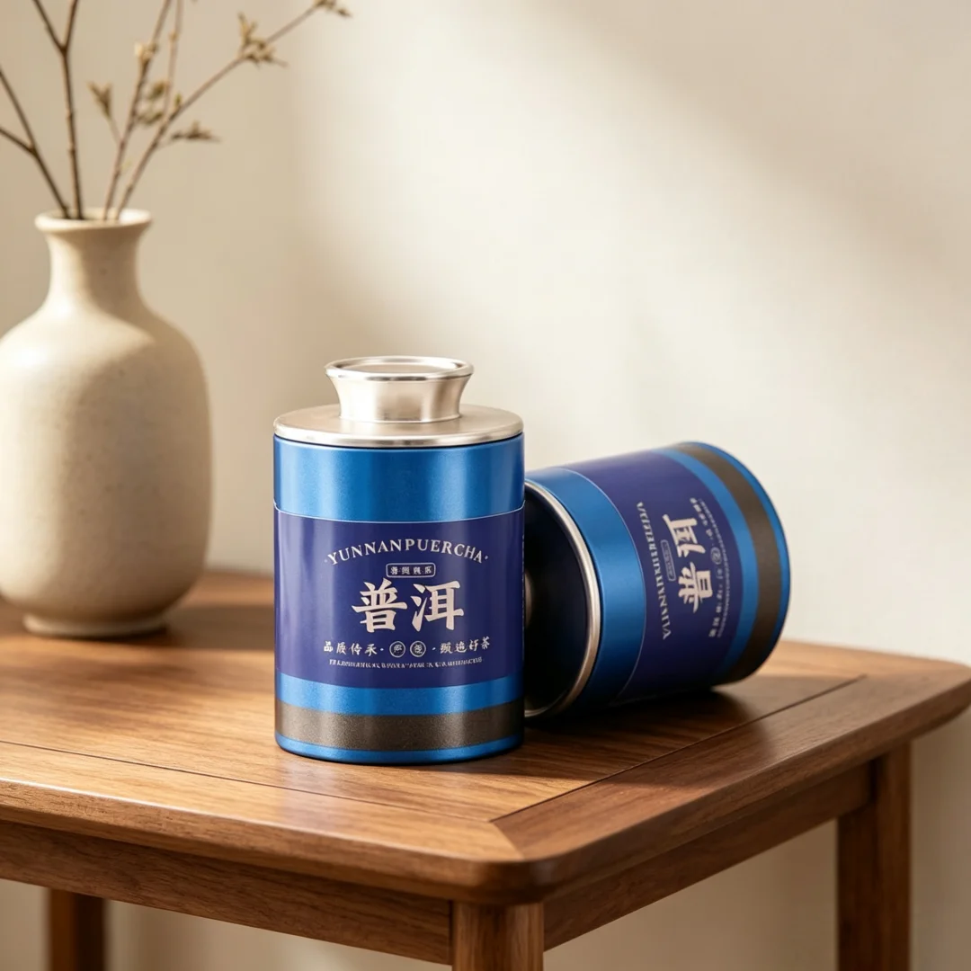 20 Types Chinese Tea Set New Style Tea Sealed Jar Mini Portable Storage Tank Black/Green Tea Empty Can Customizable Labels