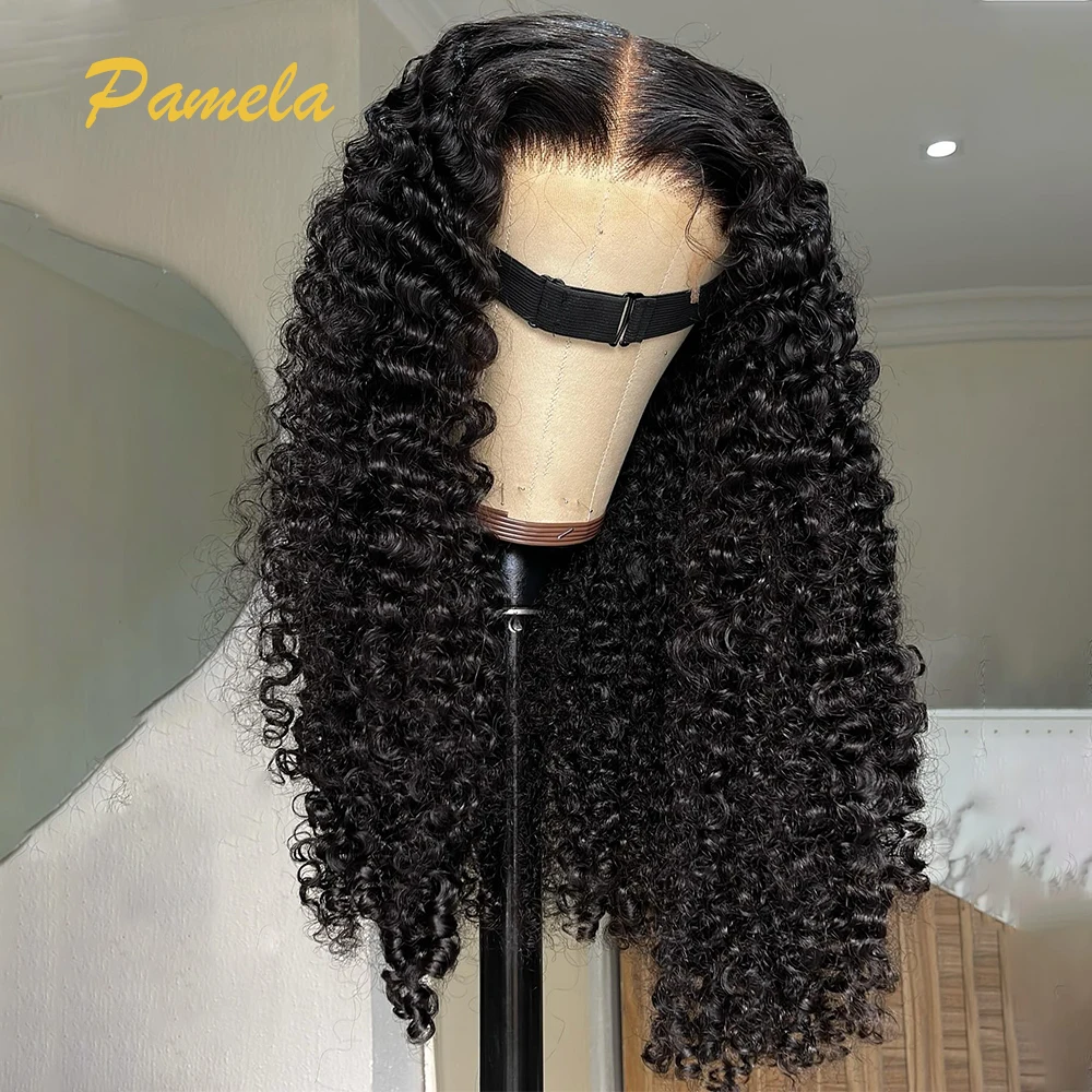 

Deep Curly Pre-Cut Lace Wig 13x4 Transparent Lace Frontal Wigs For Women 100% Human Hair Preplucked Wigs On Clearance