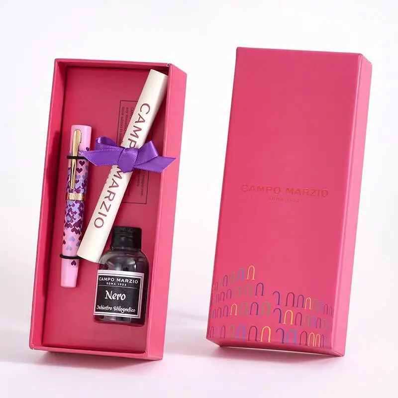 CAMPO MARZIO True Love Lipstick Fountain Pen Ink Cartridge Glossy European Style Ink Cartridge Gift Box for Students
