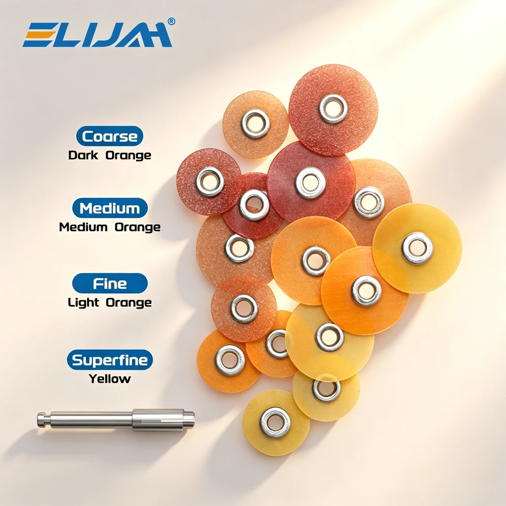 

ELIJAH 80Pcs/Box Dental Finishing and Polishing Discs Holding Rod Soflex Flexi Disc RA Shank Teeth Whiteing Material Dental Tool