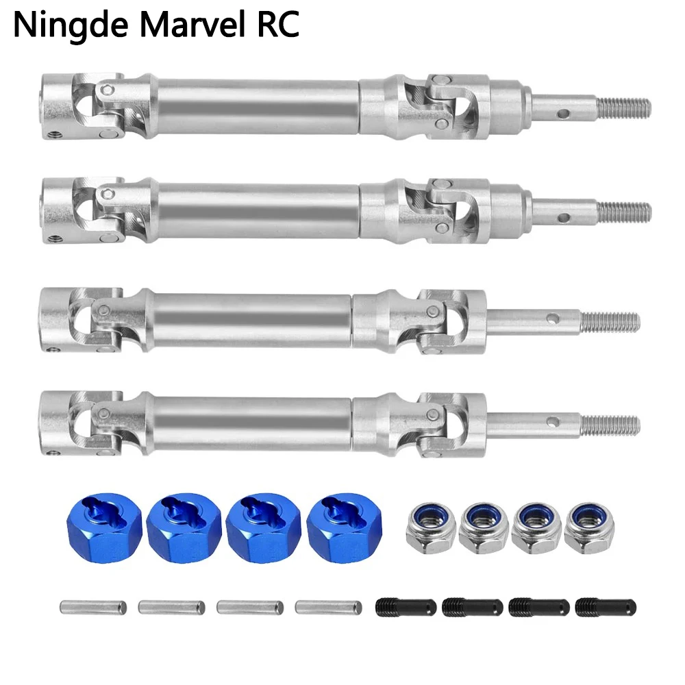 RC Car Stainless Steel Front and Rear Driveshaft for 1/10 Traxxas Slash 2WD 4X4 Rustler Upgrade Parts Accessories