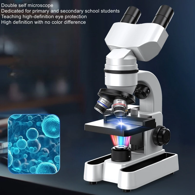 40-1600x Science Experiment Professional Multi functional Microscope for Primary and Secondary School Students