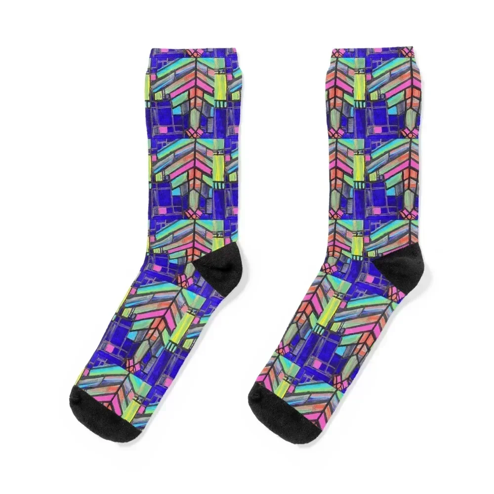 

Artglass Socks bright garter Crossfit kawaii Christmas Male Socks Women's