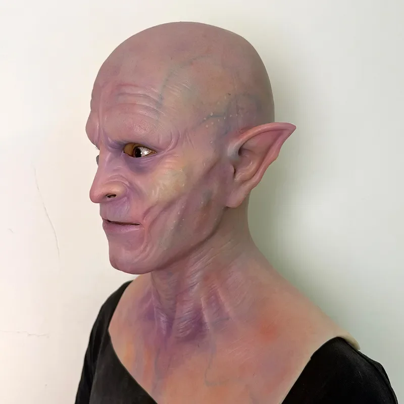 Cross-border Niudun Night King face mask bald old man mask Halloween imitation silicone spot wholesale funny