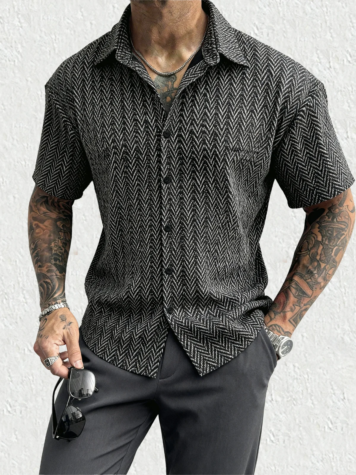 Thumbnail 2 - #38 Mens Striped Knit Sweaters List of Top Picks