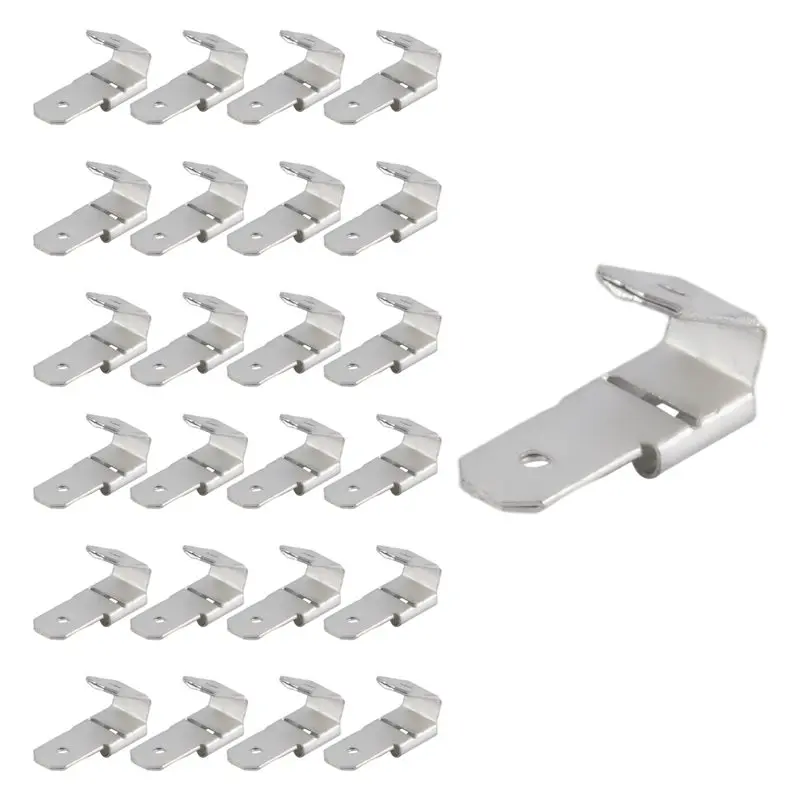 N96R 25 Pcs Double Piggyback Spade Connectors,Female Male Quick Disconnect Piggyback Spade Crimp Terminals Assortment Kit
