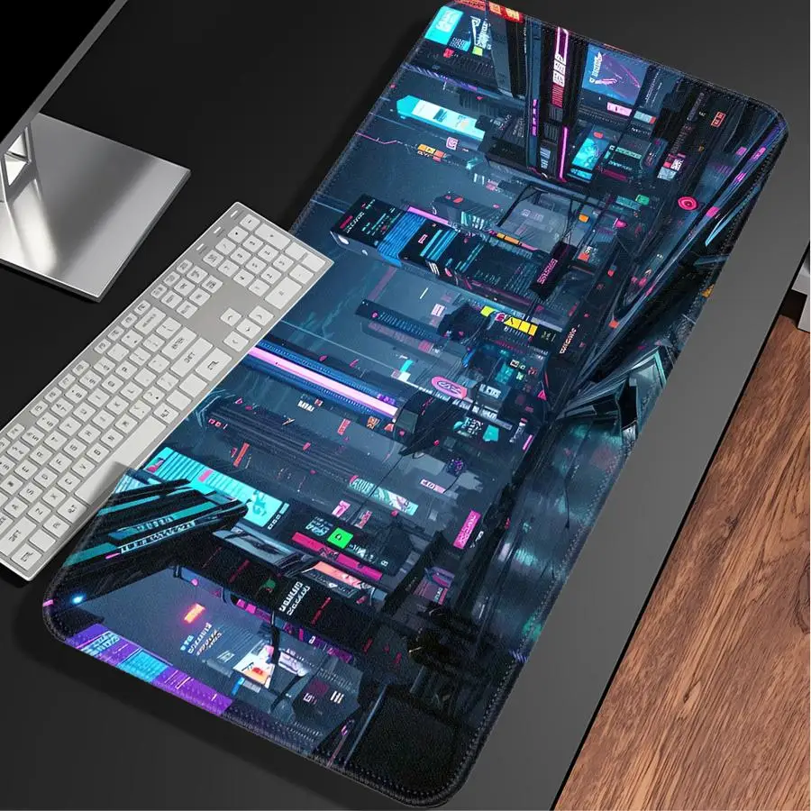 Mouse Pad Keyboard Mouse Pad Computer Laptop Pad Desk accessories Game Console Pad office Pad Anti slip City Nightscape