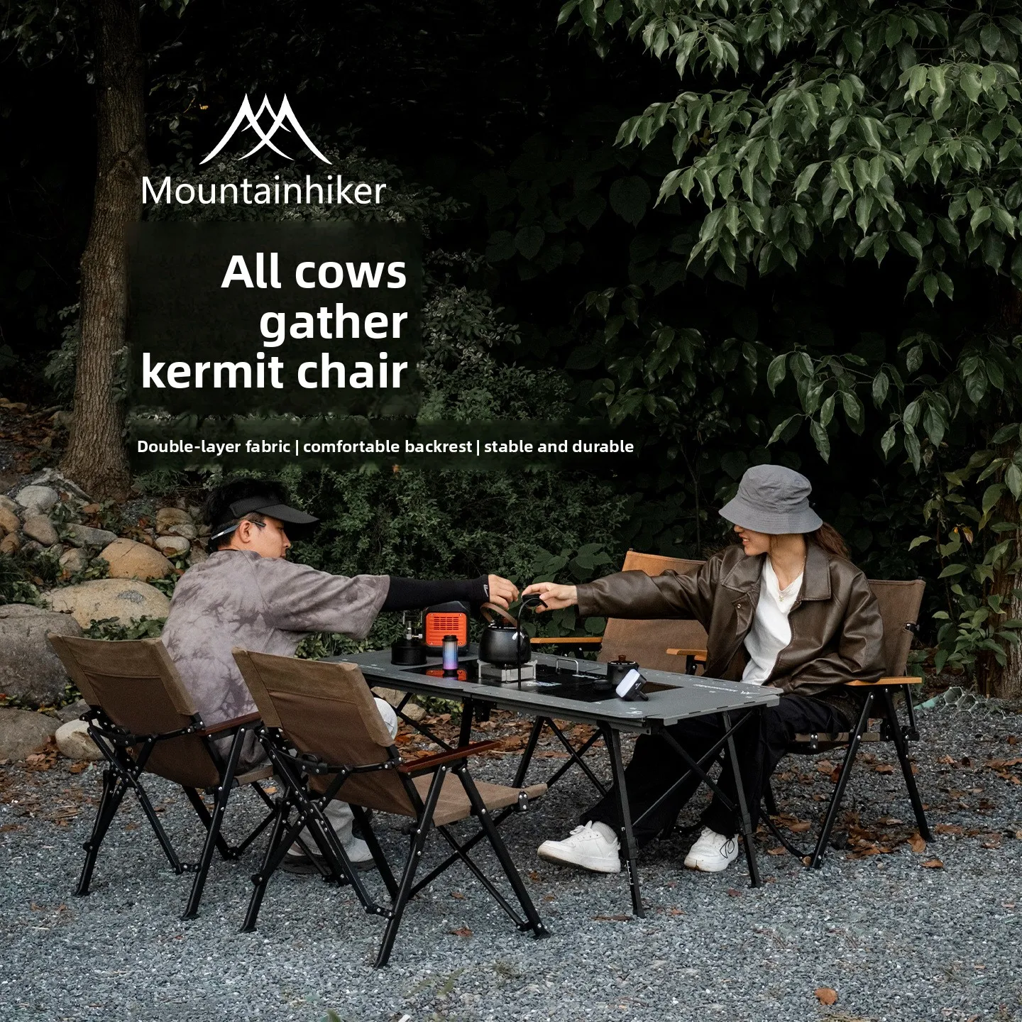 Portable canvas Kermit folding camping chair for outdoor camping, picnic and leisure activities, suitable for camping use