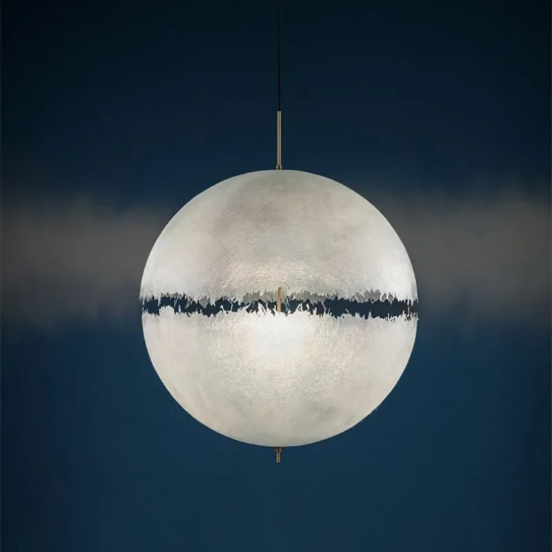 Italian Postkrisi Designer Moon Pendant Chandelier High-end Atmosphere Lamp in Living Room Bedroom House Deceration LED Lighting