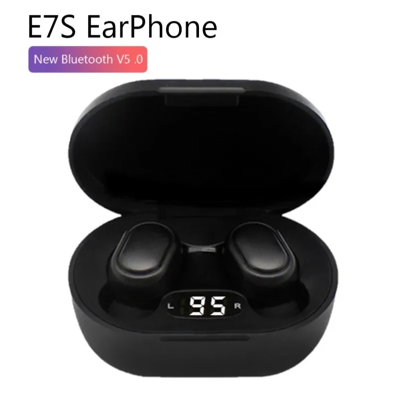 E7S TWS Wireless Headphones Bluetooth Earphone Control Sport Headset Waterproof Microphone Music Earphone Work On All Smartphone