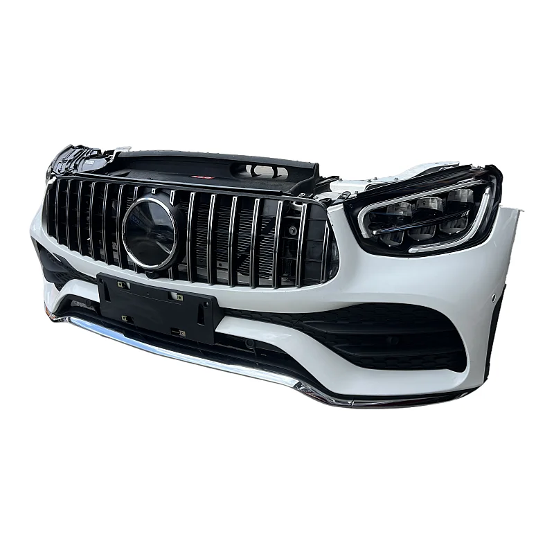 Front Bumper Assembly with Radiator for -  GLC X253 Facelift 2020-2022   Line Body Kit Panamericana Grille