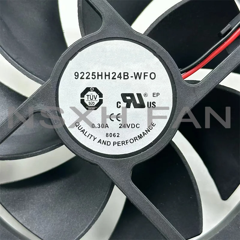 9225HH24B-WFO 24V 0.30A 92x92x25mm 2-Wire Server Cooling Fan