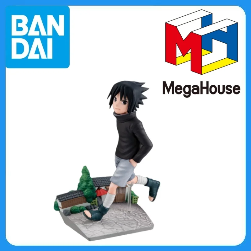 En Stock, Original MegaHouse Naruto Uchiha Sasuke G.E.M. ¡Vamos! Figura de Anime, Kit de Garaje para Armar, Modelo de Anime, Juguetes de Dibujos Animados, Decoración