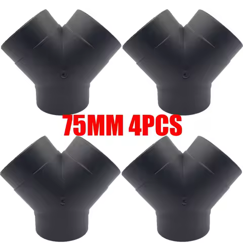 4PCS Y - 75MM Connector 3 Outlets Pipe Hose Connect Air Vent Ducting Diesel Parking Heater For Car Truck Caravan Camper