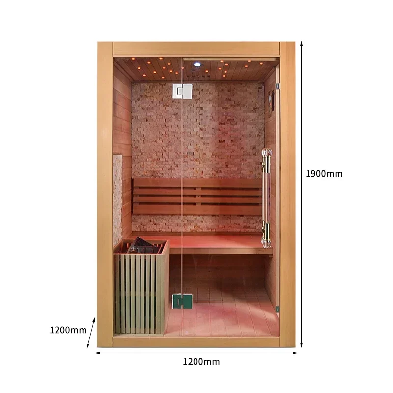 Para sauna Smonda, sala de ondas de luz de vapor seco para el hogar, sauna, salón de belleza de vapor, bolsa de madera para cocinar al sudor