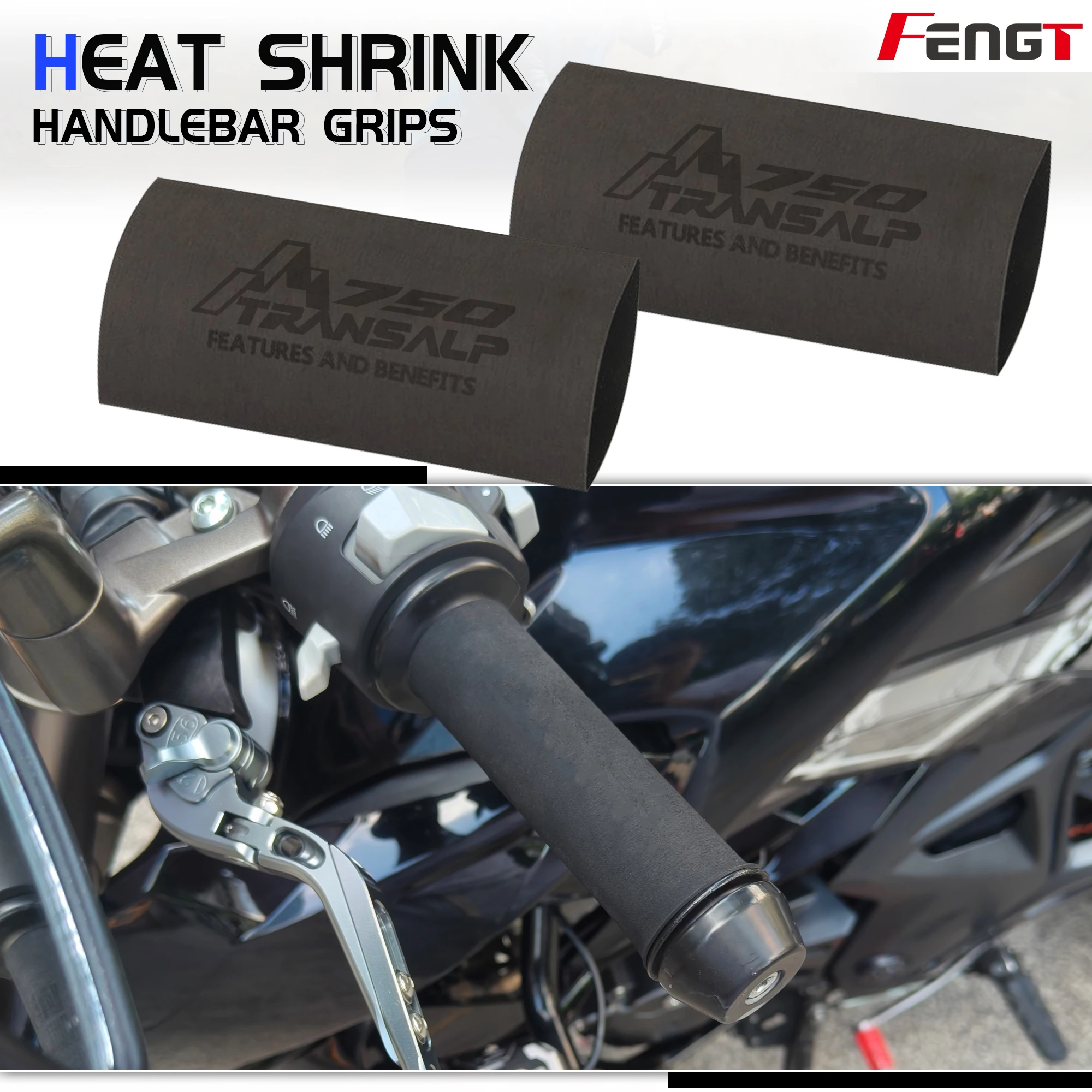 

Термоусадочный захват для TRANSALP XL750 XL700 XL600 XL650V мотоциклетные Нескользящие термоусадочные ручки для руля