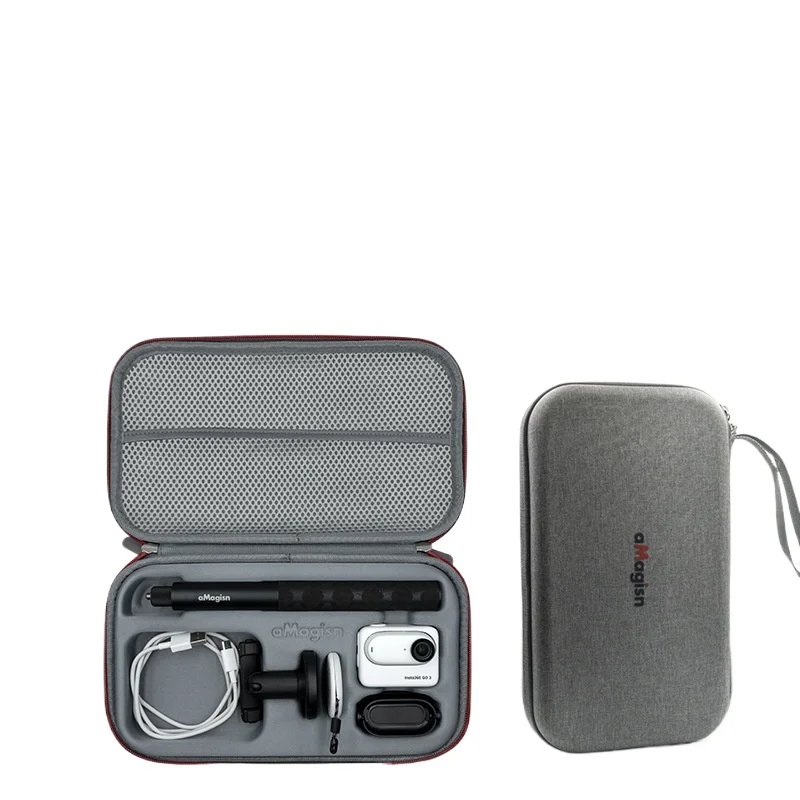 ForInsta360 GO3S Hard Shell Storage Bag with Velvet Lining Protective Case for Action Camera Accessories Shockproof and portable