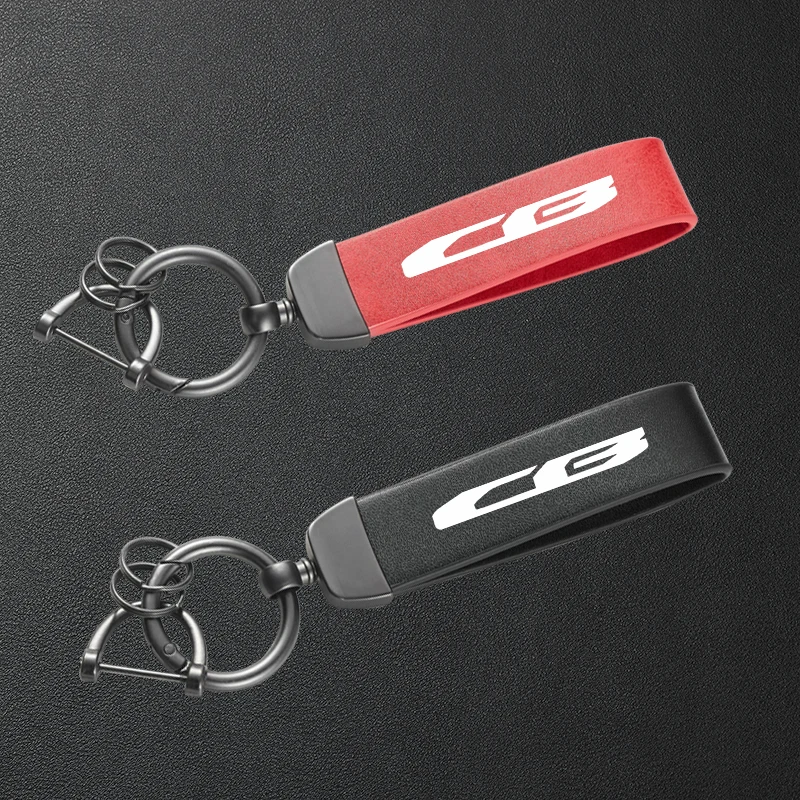 

Leather Motorcycle Keychain Holder Keyring For HONDA CB125F CB125R CB190 CB190R CB250R CB300F CB400 SF CB500 CB500F CB 500X