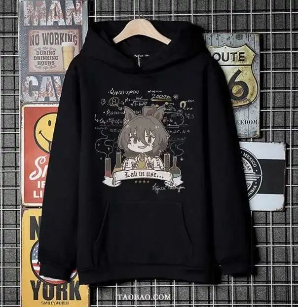 

Anime Umamusume: Pretty Derby Agnes Tachyon Hooded Hoodie Cosplay Autumn Winter Men Women Coat Loose Jacket Tops anime