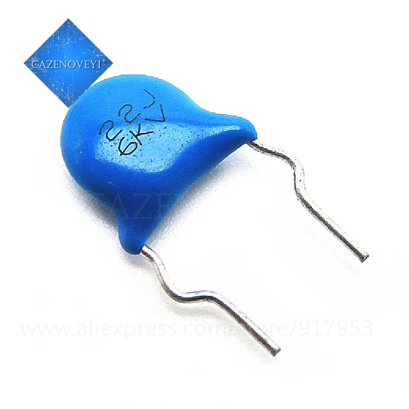 10pcs/lot High-voltage ceramic capacitors 6KV 6000V 22P 22J In Stock