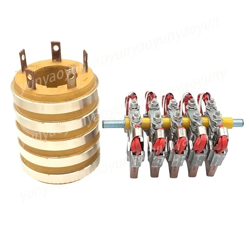 5-Way Thickened Collector Ring Conductive Slip Ring Assembly,Inner Diameter 40mm
