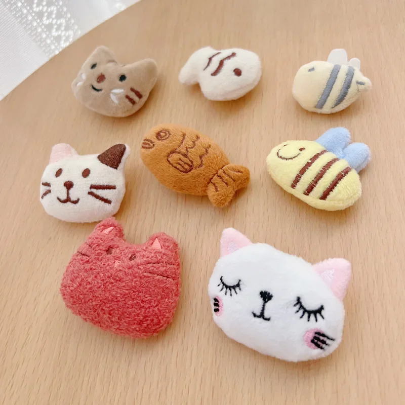 MPK Catmint Toys Cute Kitten, Taiyaki Fish, Bee Cartoon Plush Doll Small Cat Soft Toys (A8801)