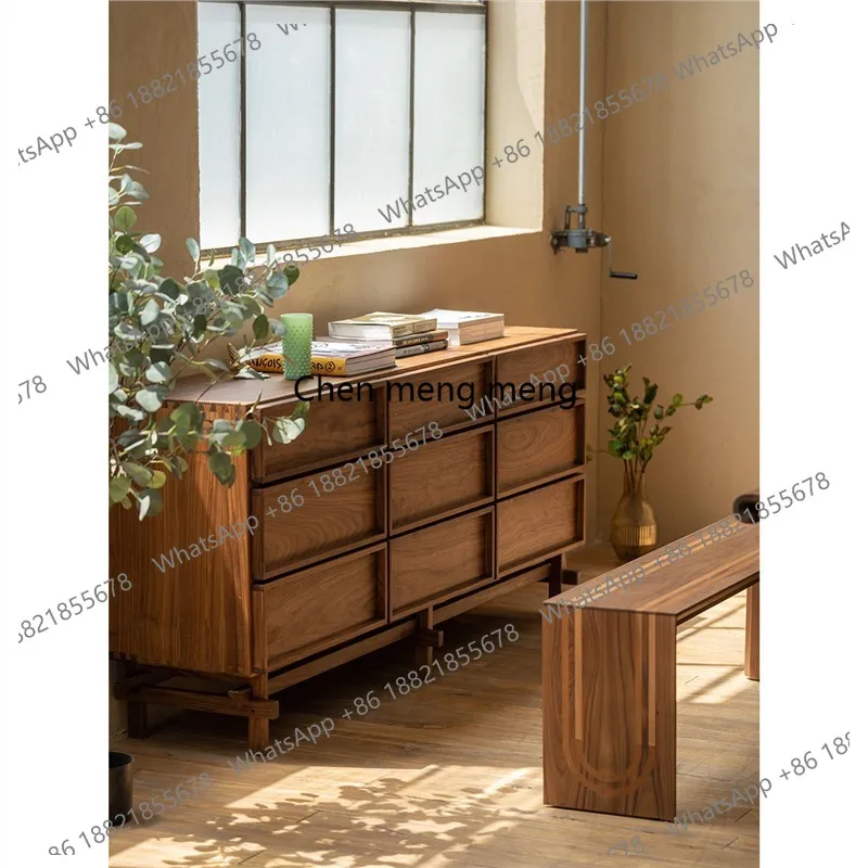 

Шкаф для хранения из цельного дерева, шесть ведер, девять сундук, шкаф для спальни, гостиной, ящик для хранения вещей