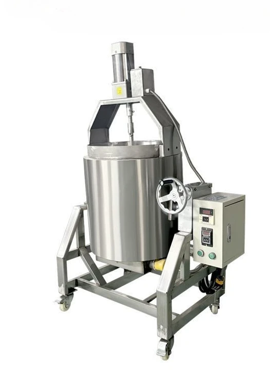 

Fully automatic, frying machine, commercial, heat transfer oil, interlayer, barrel