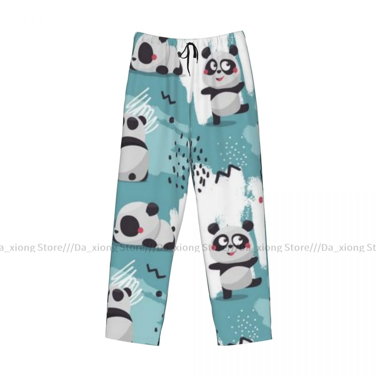 Pantalones de pijama de Panda escandinavo para hombre, pantalones de dormir para hombre, pantalones de salón para hombre