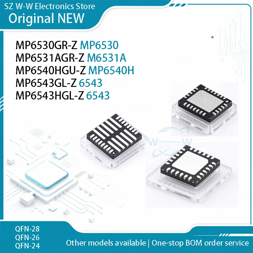 (5-30 PCS) MP6530GR-Z MP6531AGR-Z M6531A MP6540HGU-Z MP6540H MP6543GL-Z MP6543HGL-Z MP6530 MP6531A MP6543 MP6543H 6543 IC