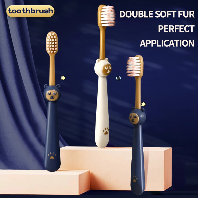 

Детские зубные щетки. Мягкое очищение. Милый дизайн. Набор из шести штук.