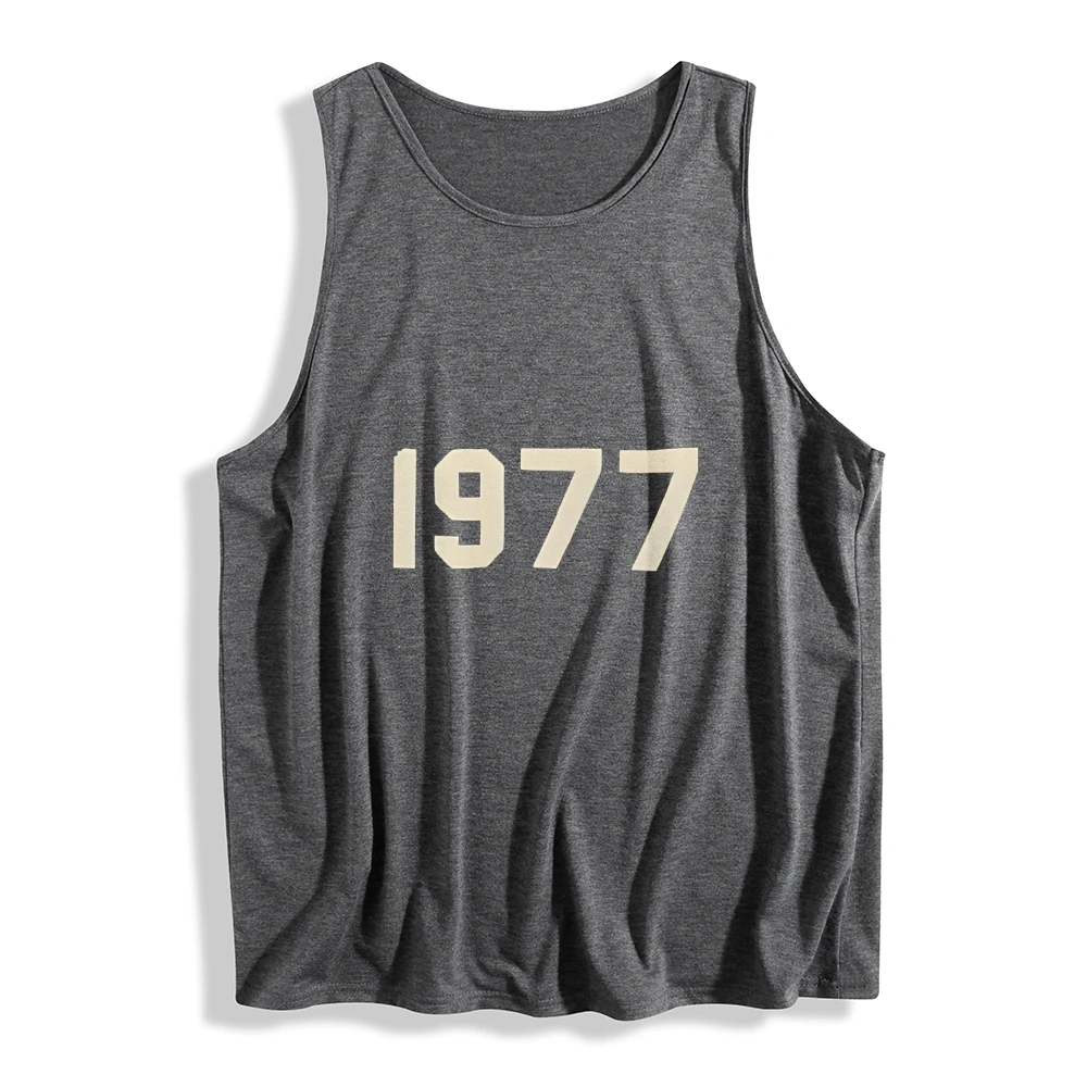 1977 ผู้หญิงเสื้อกั๊กกราฟิกเสื้อแขนกุดฤดูร้อนสวมใส่Breathable ComfortสีRetroสไตล์สําหรับสุภาพสตรีเสื้อออกกําลังกาย