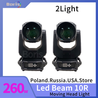 2pcs Beam 260w Lyre 10R Sharpy Beam 10r Moving Head Light Lyre Disco Nightclub Stage Light Moving Head Beam Light