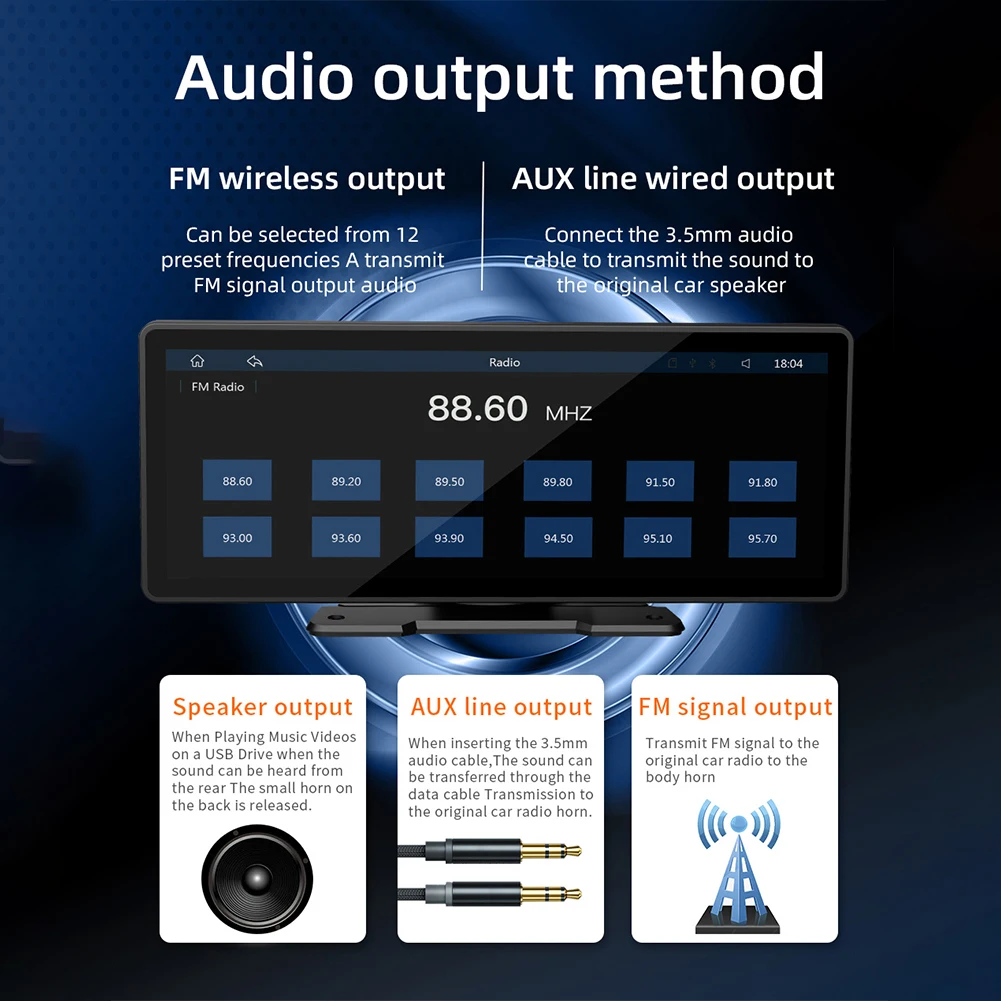 

Wireless For CarPlay Car Radio MP5 Player Larger Screen Wireless An Auto Built In Camera Car Radio MP5 Player For Car