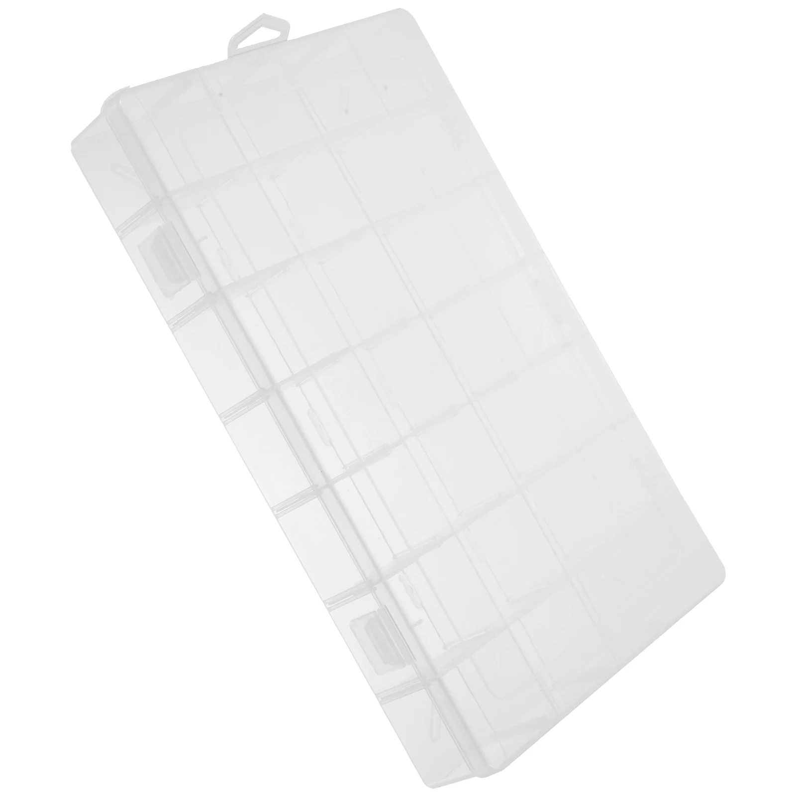 

28 Grid Clear Plastic Storage 35x22x4 8cm Jewelry Organizer for Earrings Rings Beads Small Removable Dividers