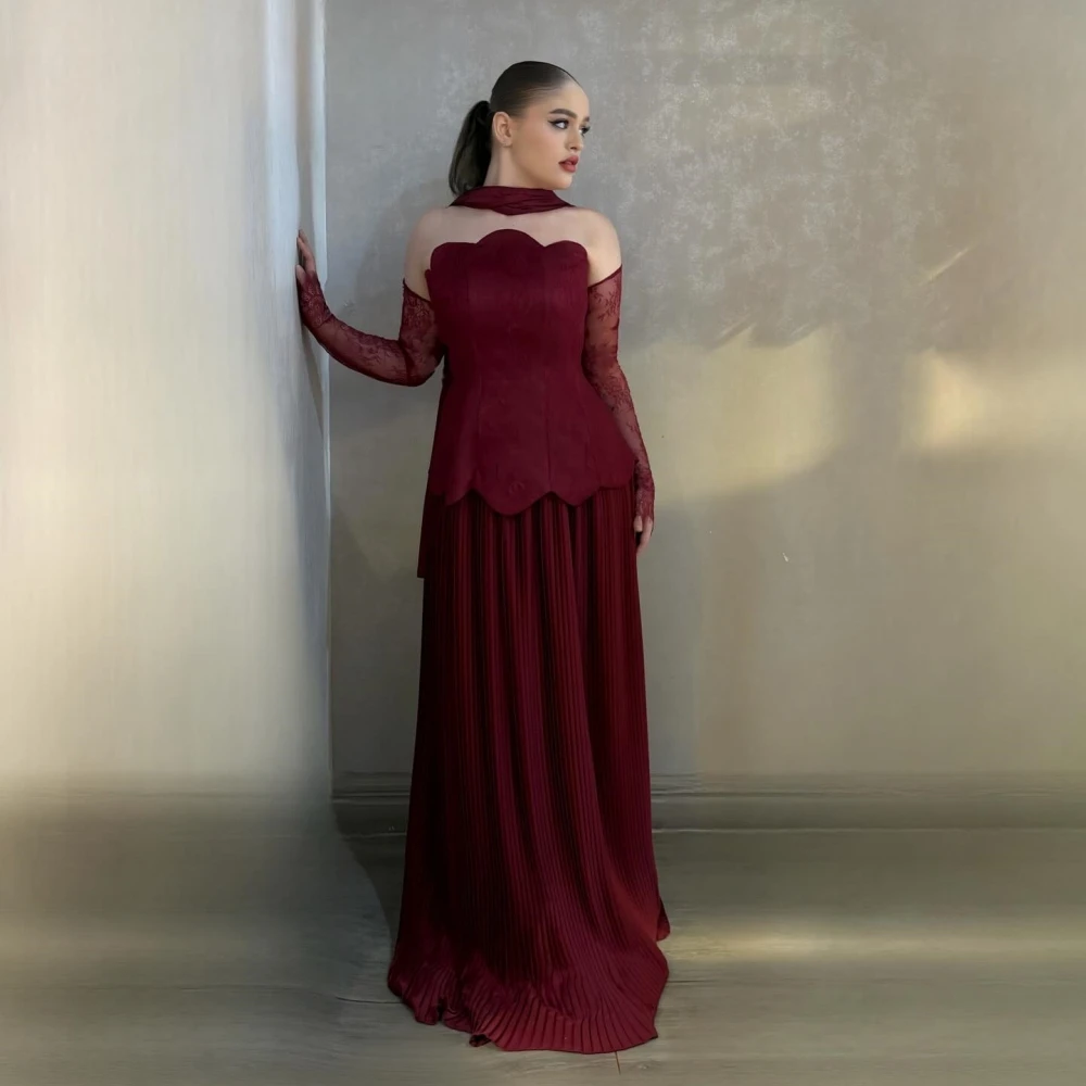 

Customized Chiffon Pleat Chic Strapless A-line Long Dresses Bespoke Occasion Formal Evening Dress Elegant Party Wedding