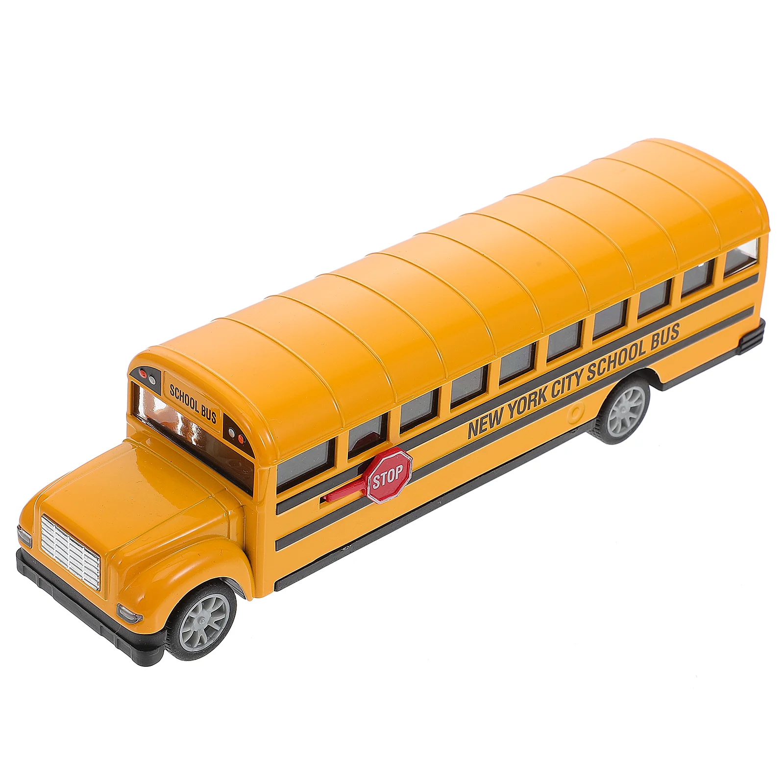 School Bus Toy Car Pull Back Kids Stroller Toys Double Layer Alloy Toddler Baby