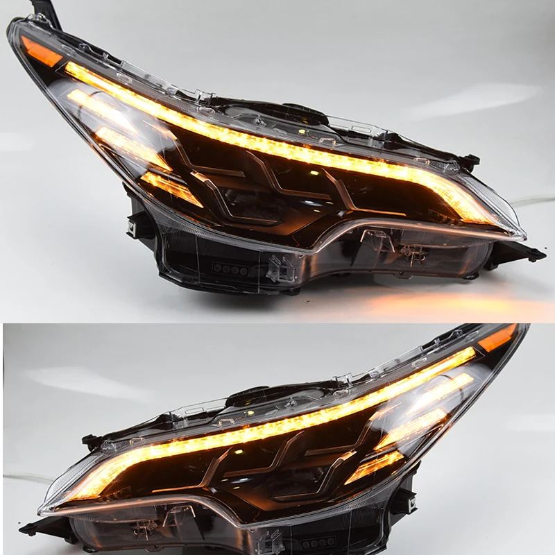 1 Set LED Front Head Lamp Dynamic LED Headlight Assembly Hit for Fortuner Headlights