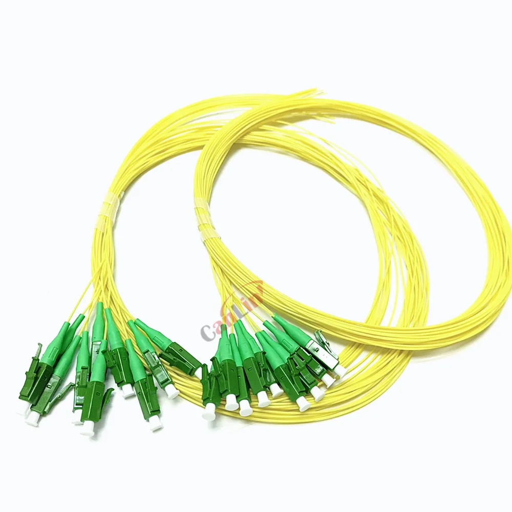 50PCS LC APC/UPC Simplex 9/125 1M Single Mode Fiber Optic Pigtail 0.9Mm LSZH