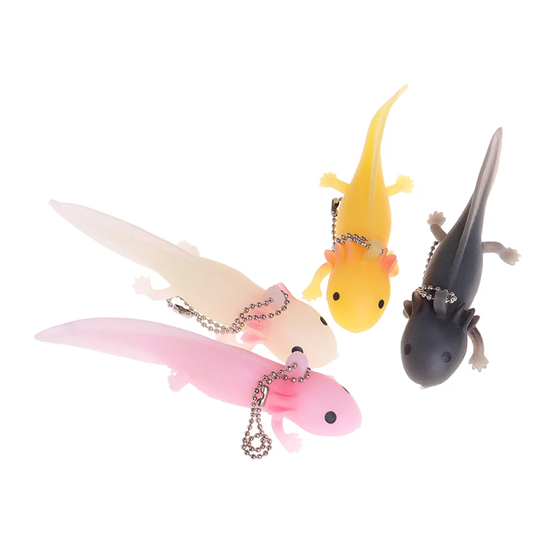 Funny Keychain Antistress Squishy Simulation Fish Stress Squeeze Toy Prank Joke Toys For Girls Boys Gag Gifts