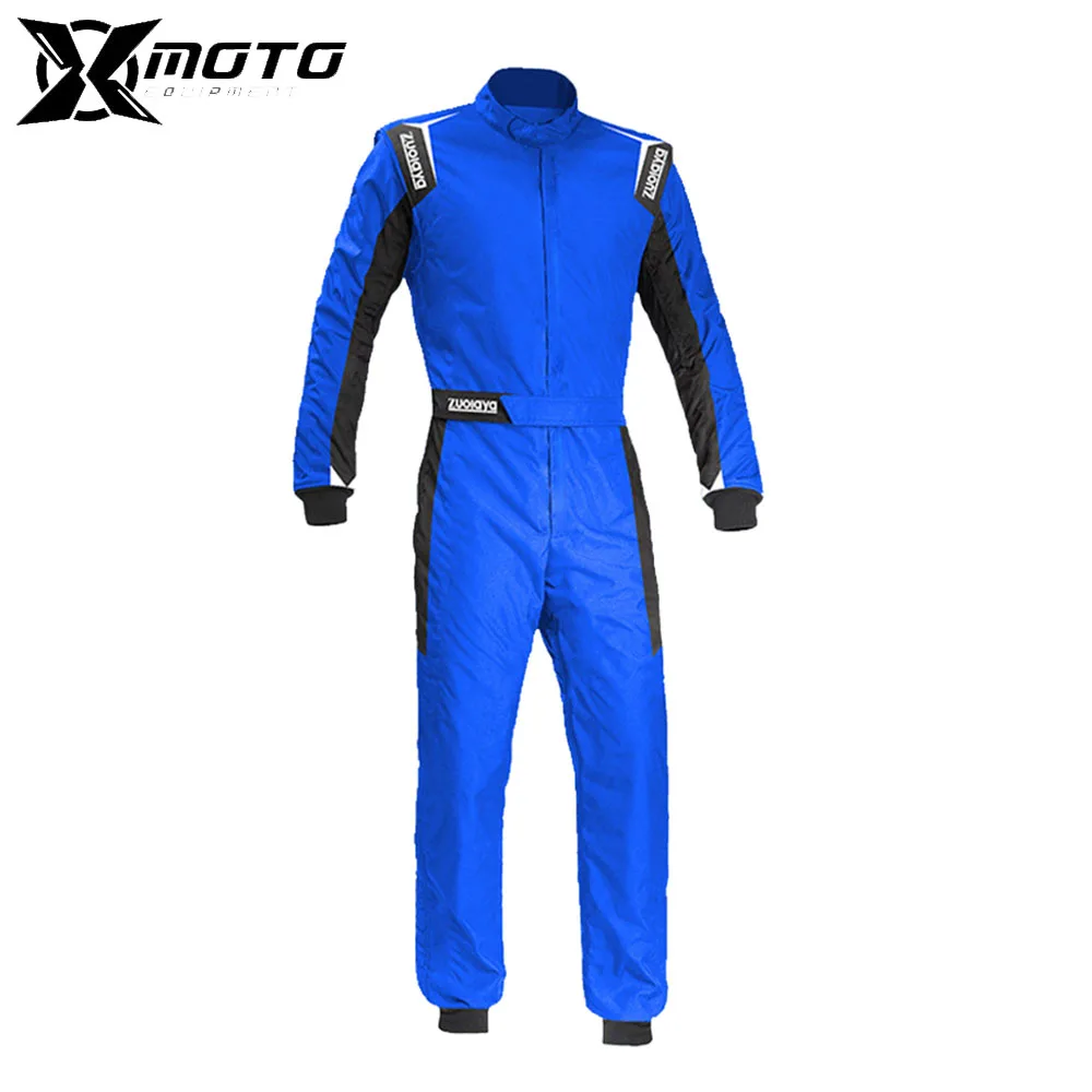 

Motorcycle Waterproof Racing Onesie Wear Resistant Onesie Breathable Onesies Quick Dry Go-kart Suits Blue Motorcycle Jacket