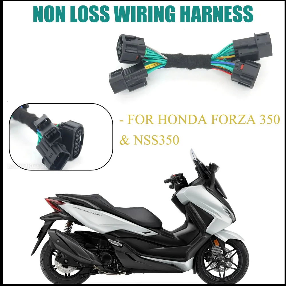 

MotorcycleDouble Flash Overtaking Light Switch Special Hazard Warning Light Lossless Wire HarnessApplytoFor Honda Forza350NSS350