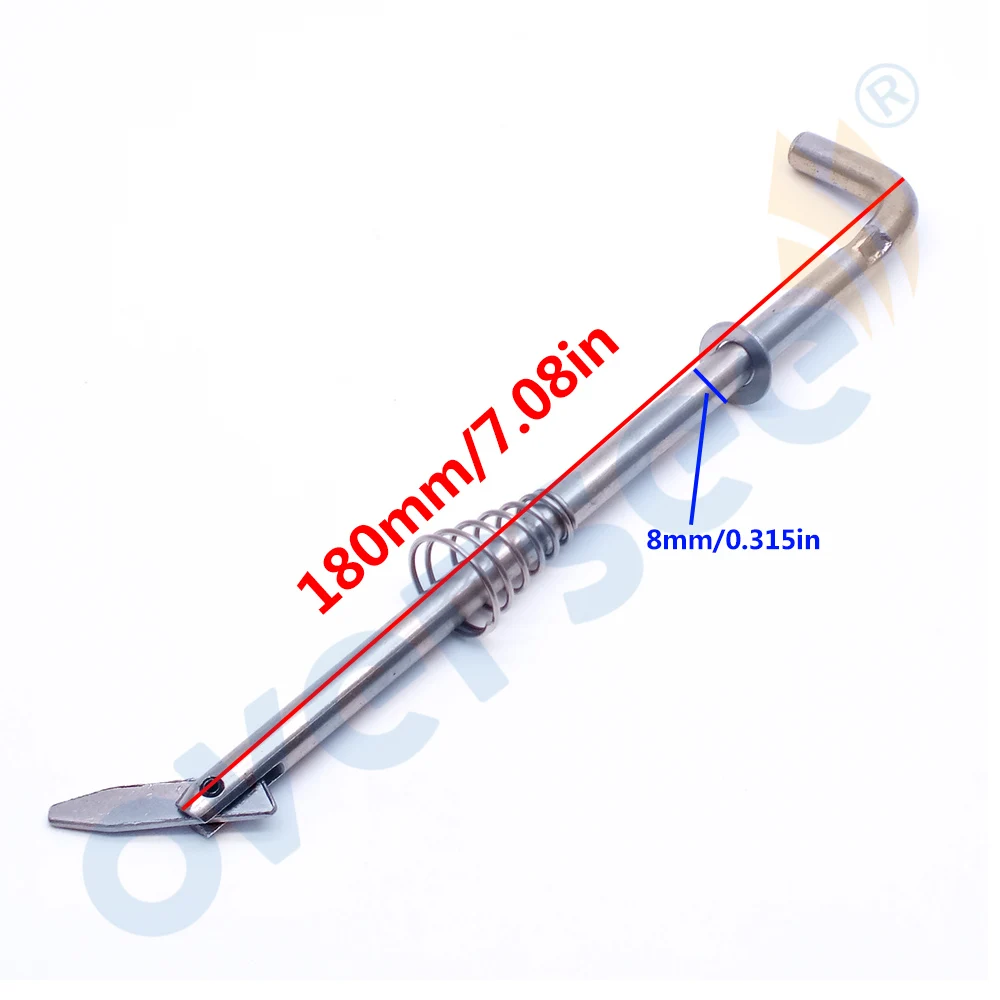 16198004 Tilt Thrust Rod & Spring For Mercury 4HP 5HP 6HP 8HP 9.8HP Outboard Engine Marine Parts 4-18hp 8150931