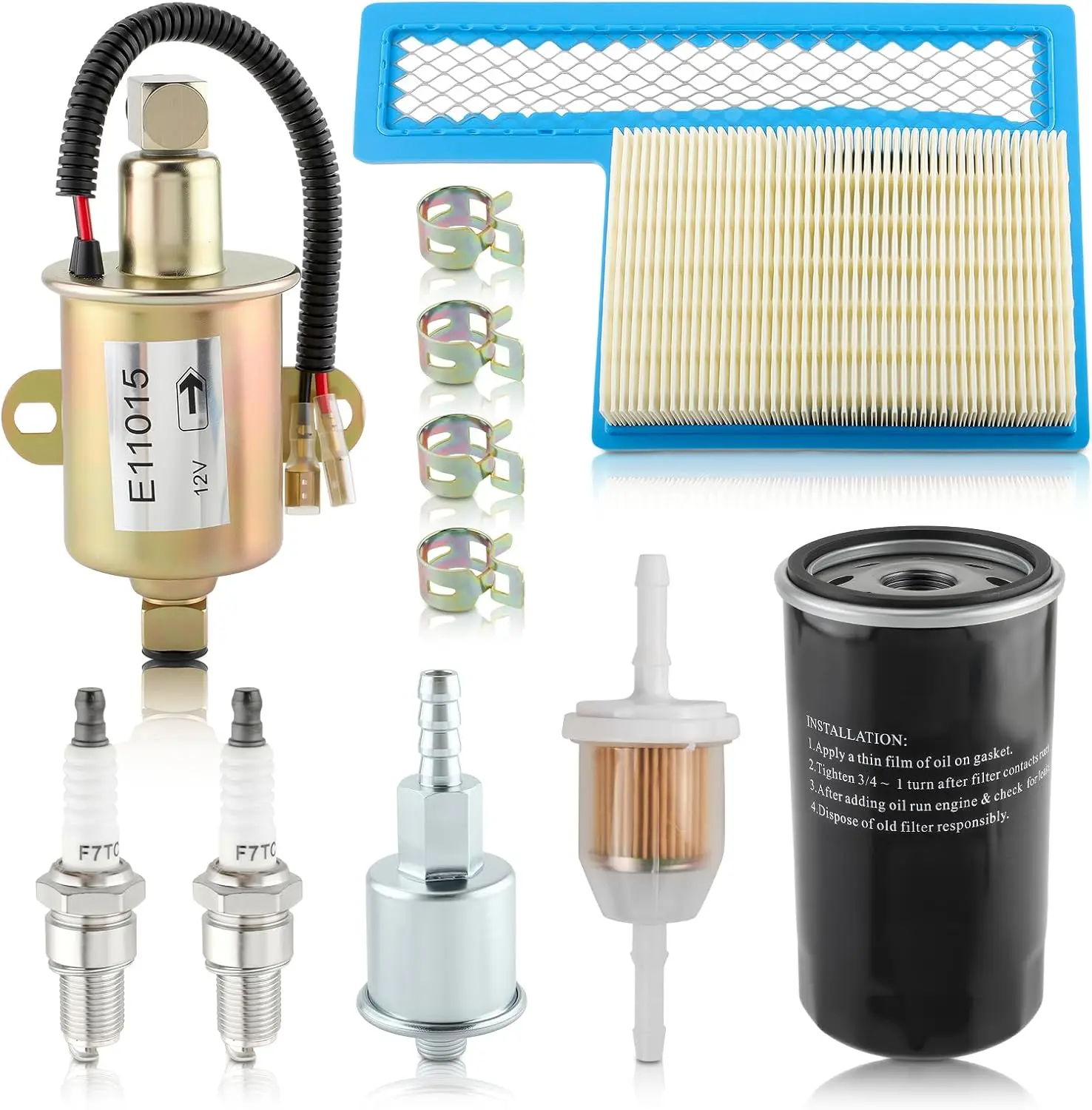Tune Up Kit E11015 Electric Fuel Pump Compatible with Onan RV QG Generators 5500 7000 Marquis Gold/RV QG Marquis Platinum QG EFI