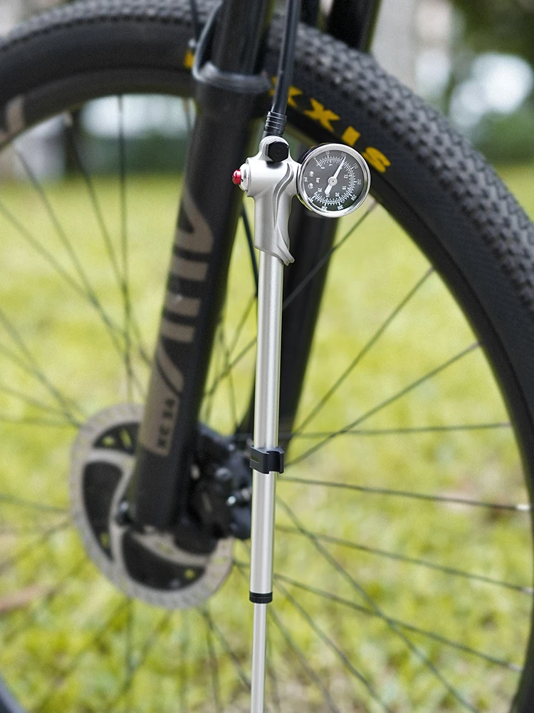 AliExpress JSHOU BIKE JSHOUBIKE air pump with Guage 300/400 PSI High-pressure Portable for Fork Rear Suspension Shock Absorber Mountain Tire Inflater